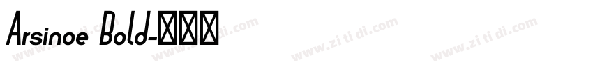 Arsinoe Bold字体转换